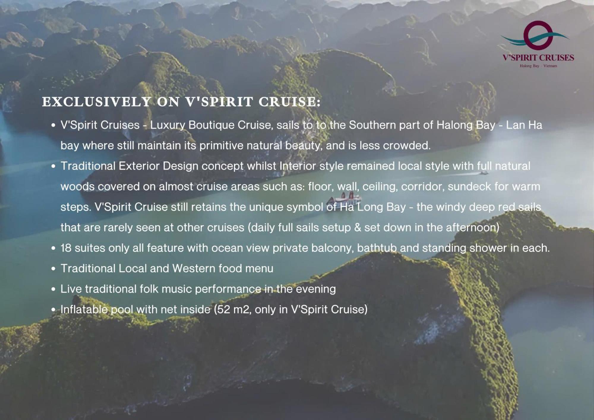 V'Spirit Cruise Hotel Ha Long Exterior photo